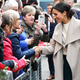 Markle on a walkabout in Belfast, Northern Ireland.